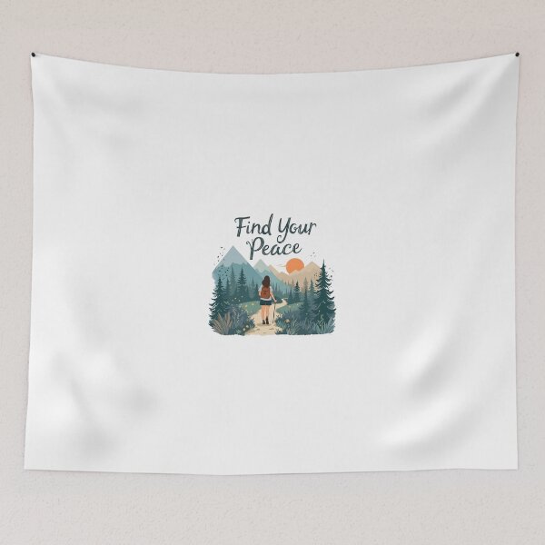 Item preview, Find Your Peace Whimsical Art designed and sold by Printiko.