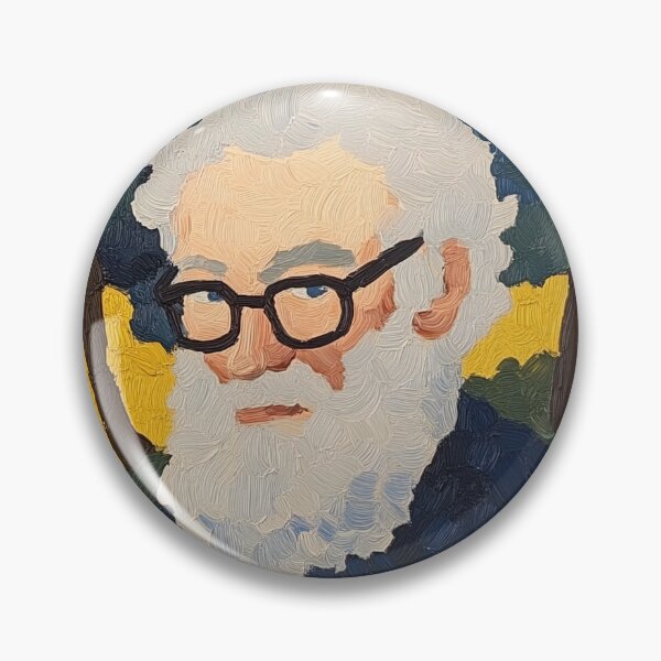 Item preview, Isaac Asimov | Post-impressionist painting style designed and sold by ComicsFactory.