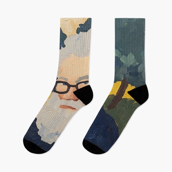 Item preview, Isaac Asimov | Post-impressionist painting style designed and sold by ComicsFactory.