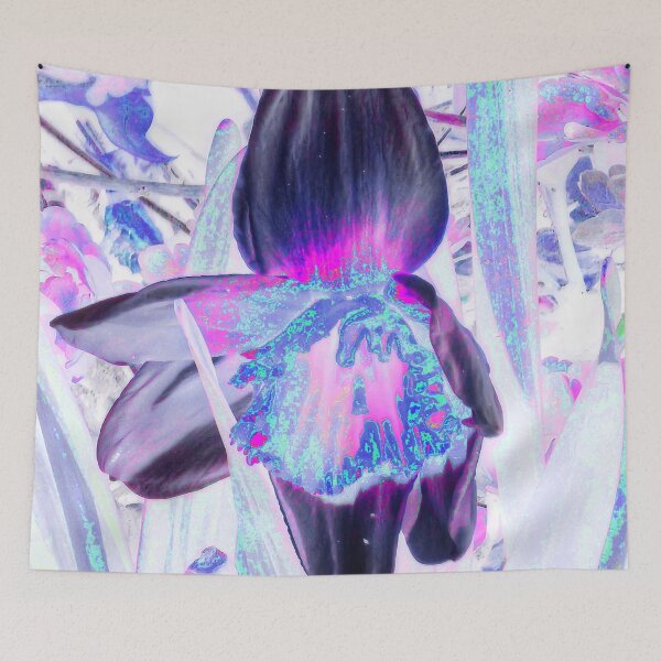 Item preview, Trippy Daffodil in Blue, Pink & Purple designed and sold by SXW Designs.