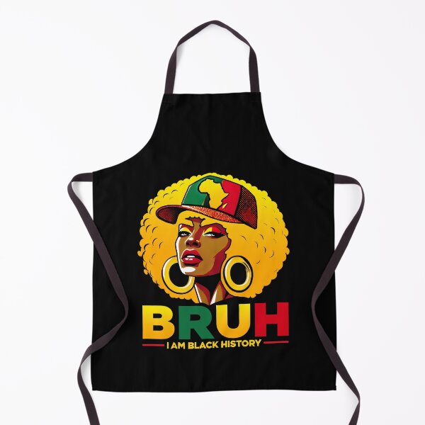 Item preview, Afro Woman Art - Bruh I Am Black History - Bold African Heritage Statement Design designed and sold by DrawHandArt.