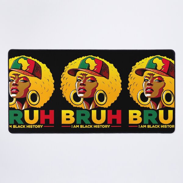 Item preview, Afro Woman Art - Bruh I Am Black History - Bold African Heritage Statement Design designed and sold by DrawHandArt.