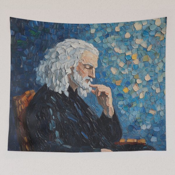 Item preview, Isaac Newton | Post-impressionist painting style designed and sold by ComicsFactory.