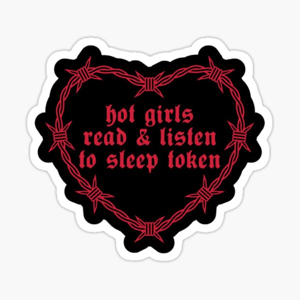 Aperçu de l'œuvre Filles chaudes lisent et écoutent Sleep Token créée et vendue par kjanedesigns.