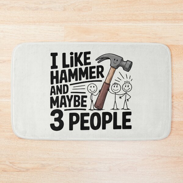 Item preview, I Like Hammers and Maybe 3 People designed and sold by Jollys-ArtShop.