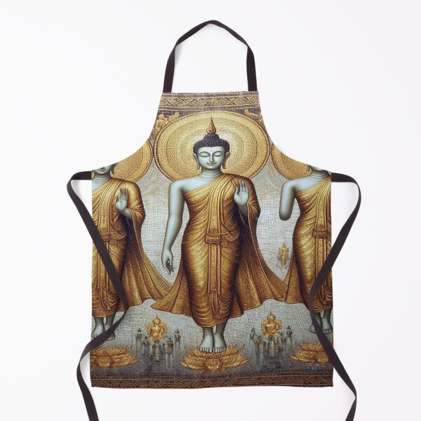 Item preview, Celestial Walk: Thai Buddhas in Golden Mosaic designed and sold by Naomi Gutierrez Parrish.