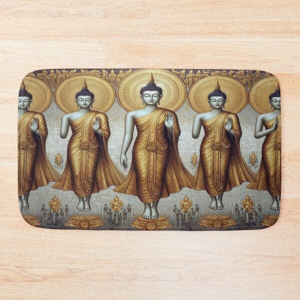 Item preview, Celestial Walk: Thai Buddhas in Golden Mosaic designed and sold by Naomi Gutierrez Parrish.