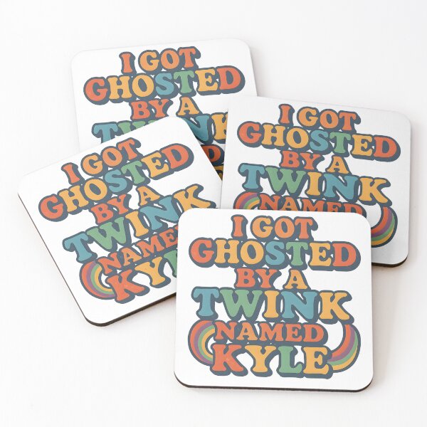 Item preview, I Got Ghosted by a Twink Named Kyle – Queer Retro LGBTQ Text Art designed and sold by Haus Of Sin.
