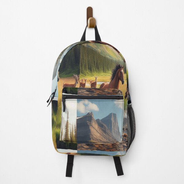 Item preview, Mustangs Running Glacier National Park designed and sold by MajesticPx.