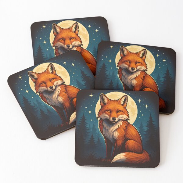Item preview, Moon Fox: Guardian of the Enchanted Forest designed and sold by VaryVibe.