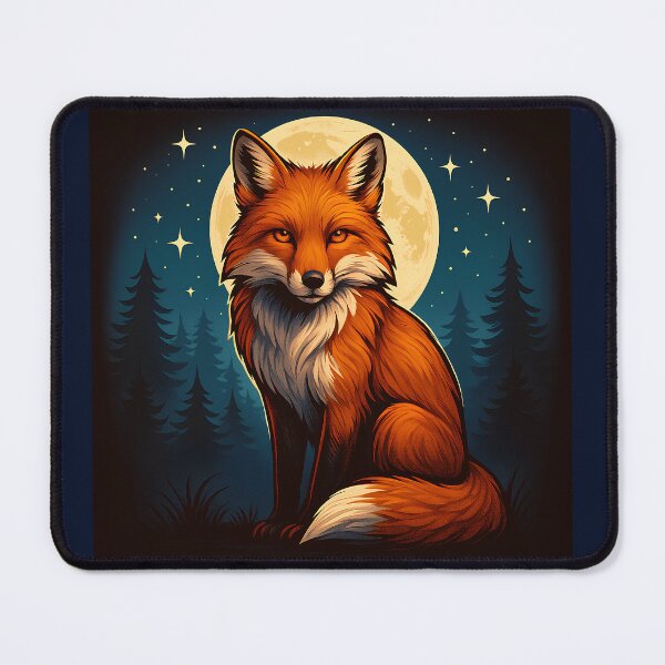 Item preview, Moon Fox: Guardian of the Enchanted Forest designed and sold by VaryVibe.