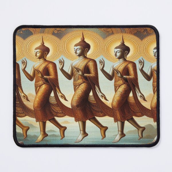 Item preview, Thai Buddhas Ascend: Mosaic of Serenity designed and sold by Naomi Gutierrez Parrish.