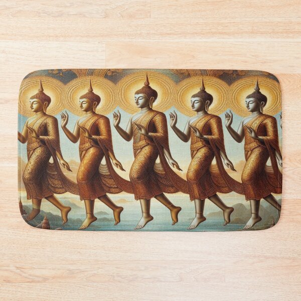 Item preview, Thai Buddhas Ascend: Mosaic of Serenity designed and sold by Naomi Gutierrez Parrish.