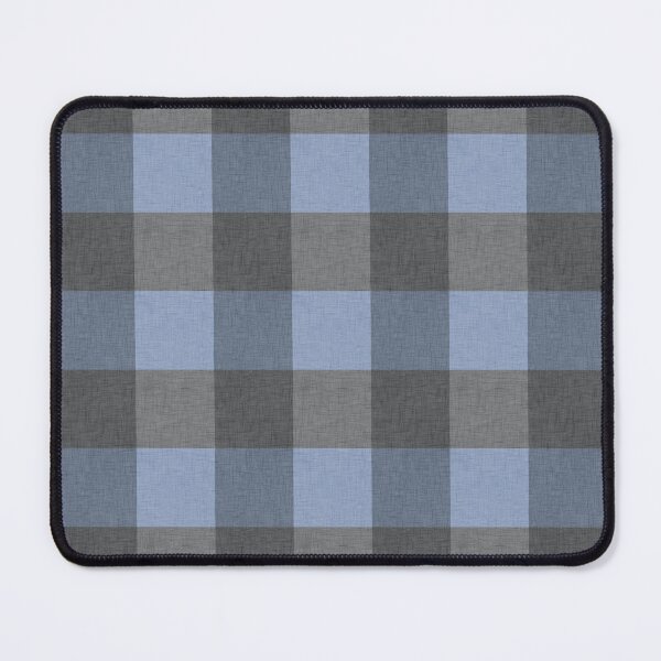 Item preview, Textured Linen Gingham - Gray And Blue designed and sold by QuestingPixel.