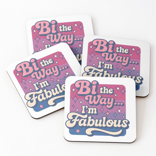 Item preview, Bi the Way… I’m Fabulous – Bisexual Pride Retro Design designed and sold by Haus Of Sin.