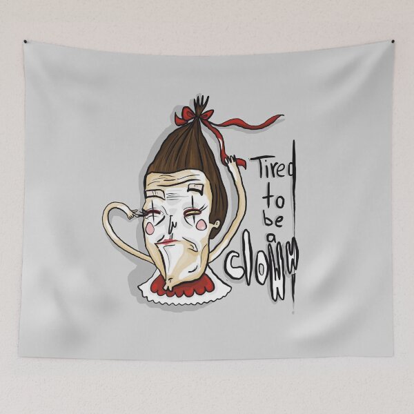 Item preview, Caricature tired clown girl designed and sold by VladdissH.