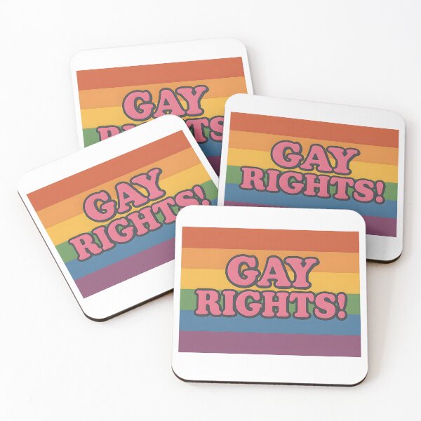 Item preview, GAY RIGHTS! – Bold Retro Pride Flag Design designed and sold by Haus Of Sin.