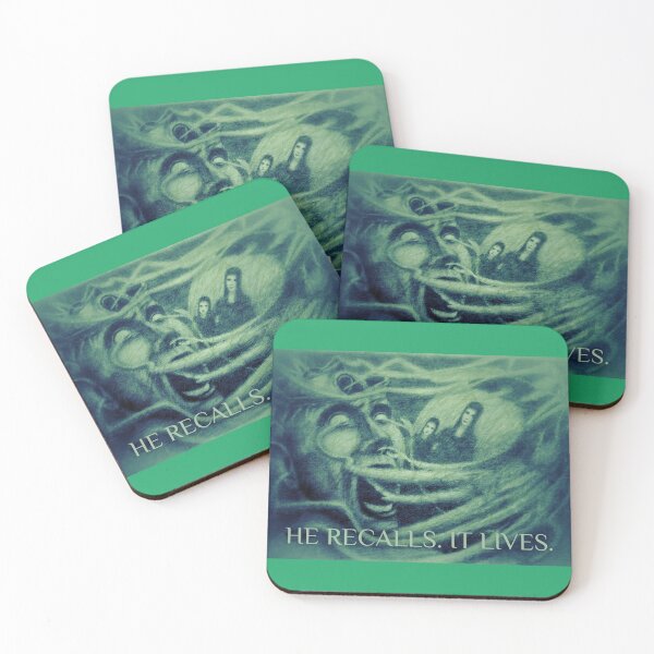 Item preview, He Recalls. It Lives – Surreal Drawing of Memory and Presence - Green designed and sold by Anomaly Effect.