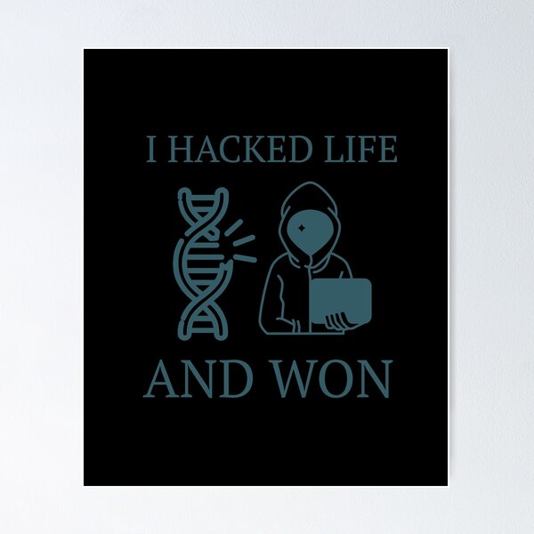 Item preview, LIFE Hack Success.Funny Hacker Glitch Shirt designed and sold by JAGA-ALIME.