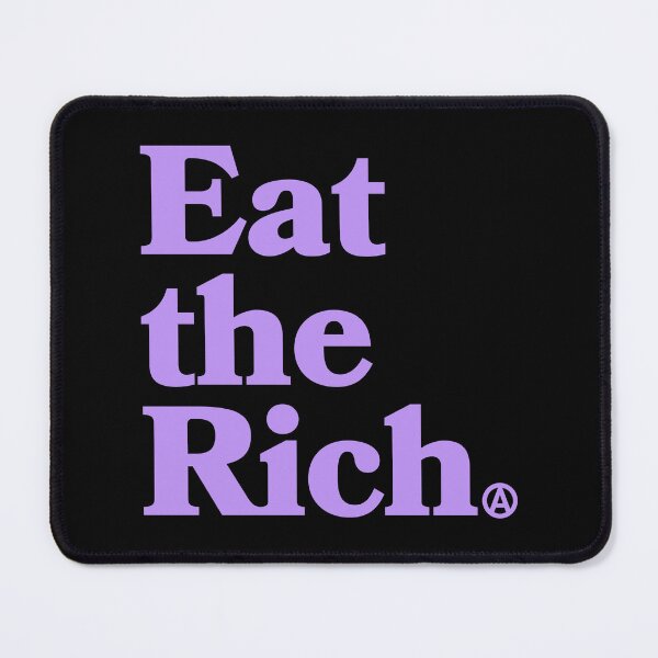 Item preview, Eat the Rich - Circle A Anarchy Symbol (lavender) designed and sold by Thelittlelord.