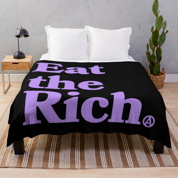 Item preview, Eat the Rich - Circle A Anarchy Symbol (lavender) designed and sold by Thelittlelord.