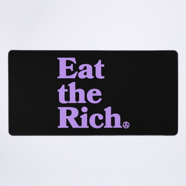 Item preview, Eat the Rich - Circle A Anarchy Symbol (lavender) designed and sold by Thelittlelord.