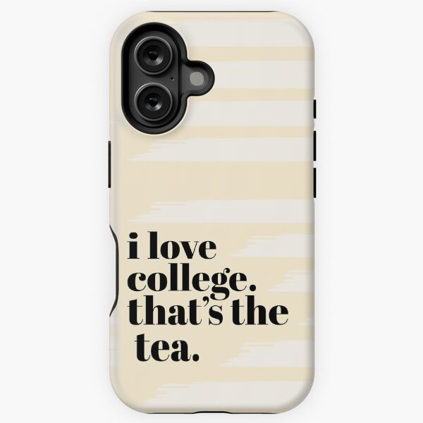 Vista previa del artículo con la obra «Me encanta la universidad. Ese es el té amarillo mantequilla.», diseñado y vendido por Stickers by @molllyclare.