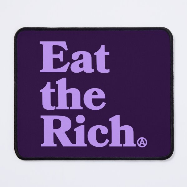 Item preview, Eat the Rich - Circle A Anarchy Symbol (lavender) designed and sold by Thelittlelord.