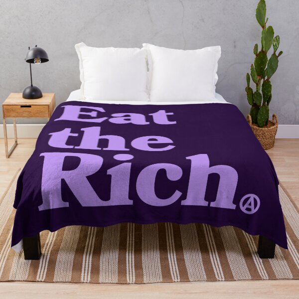 Item preview, Eat the Rich - Circle A Anarchy Symbol (lavender) designed and sold by Thelittlelord.