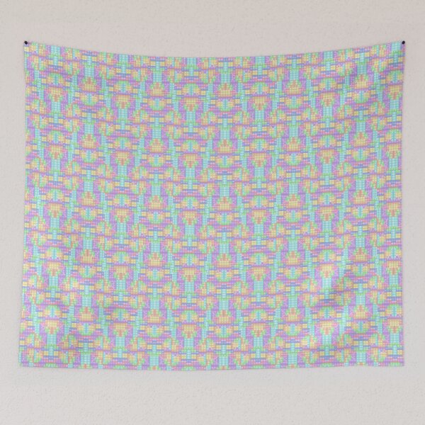 Item preview, Pastel Puzzle Fan designed and sold by splungecoyote.