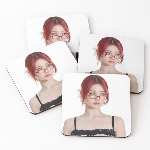 Item preview, Kpop Le Sserafim Yunjin Office Siren Red Hair Look designed and sold by StarBunnyDesign.
