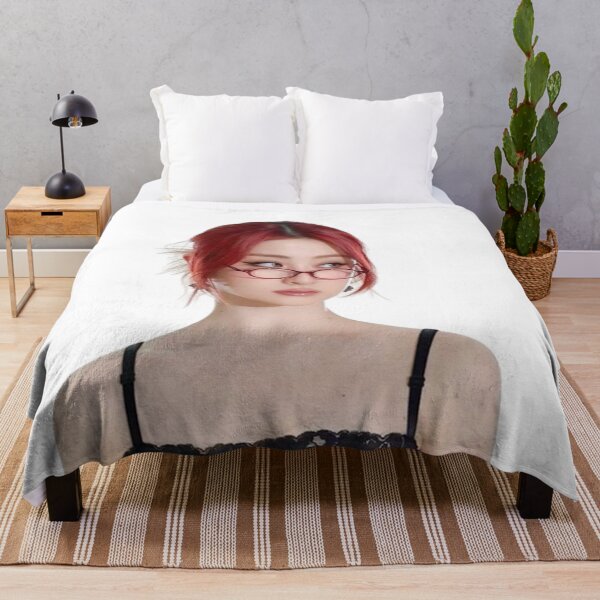 Item preview, Kpop Le Sserafim Yunjin Office Siren Red Hair Look designed and sold by StarBunnyDesign.