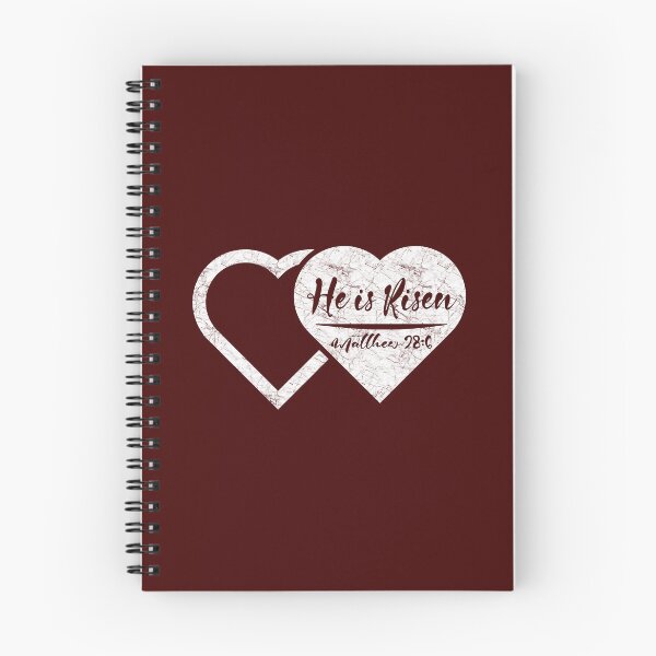 Item preview, He Is Risen – Empty Tomb Depicted as Two Hearts | Minimal abstract Resurrection Easter Design | White designed and sold by ZechJohnRB.