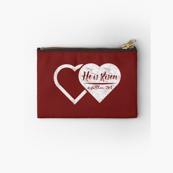 Item preview, He Is Risen – Empty Tomb Depicted as Two Hearts | Minimal abstract Resurrection Easter Design | White designed and sold by ZechJohnRB.