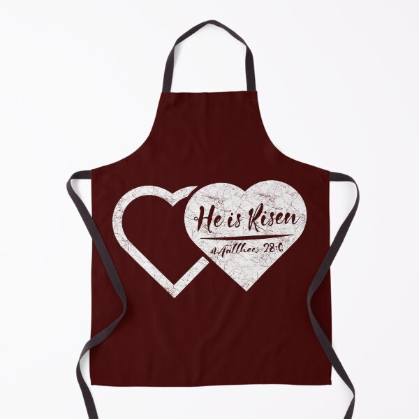 Item preview, He Is Risen – Empty Tomb Depicted as Two Hearts | Minimal abstract Resurrection Easter Design | White designed and sold by ZechJohnRB.