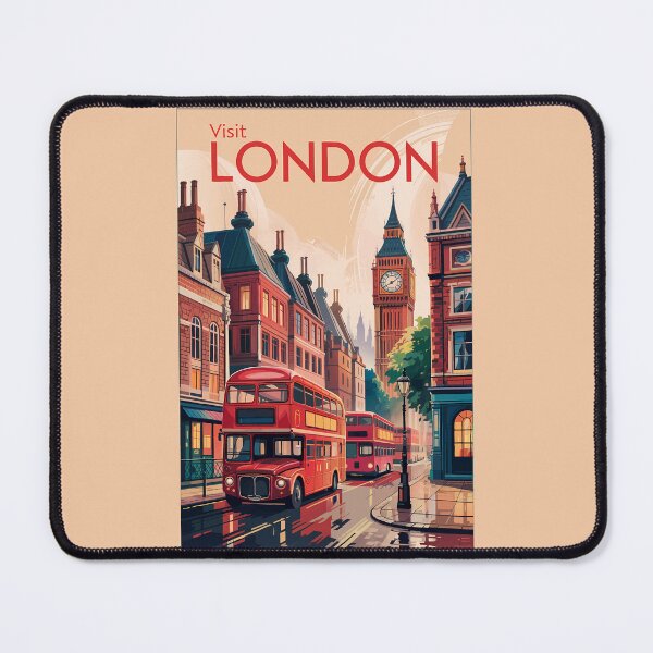 Item preview, London England Travel Art Vintage designed and sold by KrisSidDesigns.