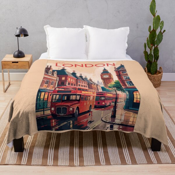 Item preview, London England Travel Art Vintage designed and sold by KrisSidDesigns.
