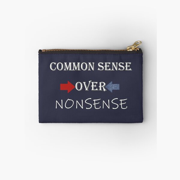 Item preview, Common Sense Over Nonsense Sarcastic Politics designed and sold by Cute & Sassy Custom Gifting Boutiques.