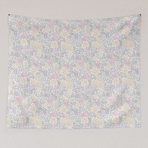 Item preview,  abstract pattern of geometric shapes and dotted lines designed and sold by adbrotherstudio.