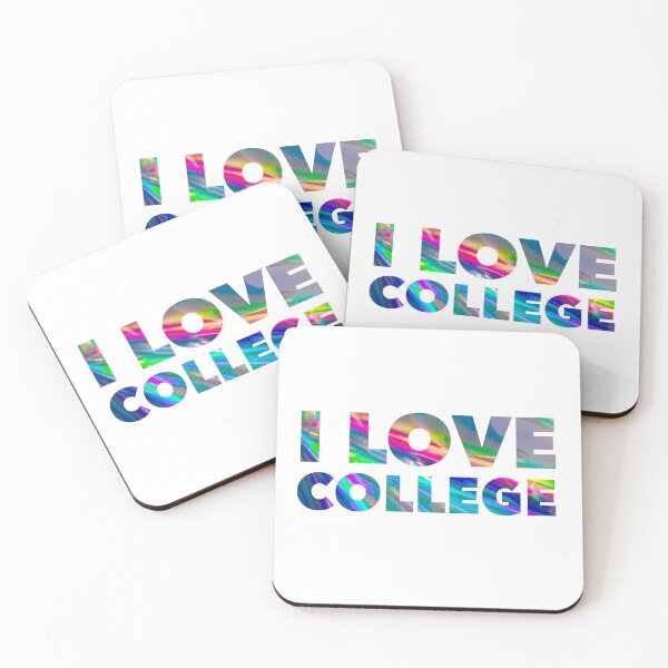 Item preview, I Love College Holographic  designed and sold by Stickers by @molllyclare.