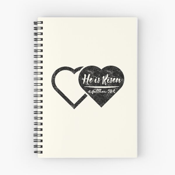 Item preview, He Is Risen – Empty Tomb Depicted as Two Hearts | Minimal abstract Resurrection Easter Design | black designed and sold by ZechJohnRB.