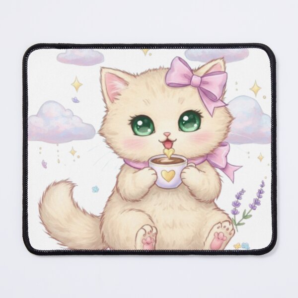 Item preview, Cute Kitten with Coffee designed and sold by IsabellShop.