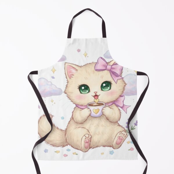Item preview, Cute Kitten with Coffee designed and sold by IsabellShop.