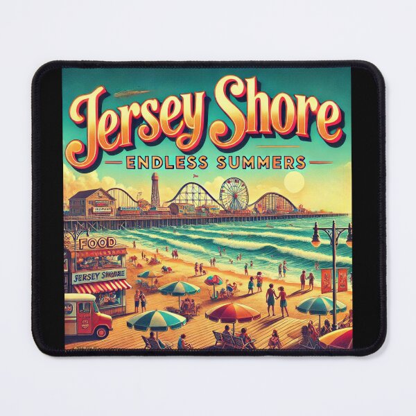 Item preview, Jersey Shore – Endless Summers Retro Beach Art designed and sold by MySheetMusicArt.
