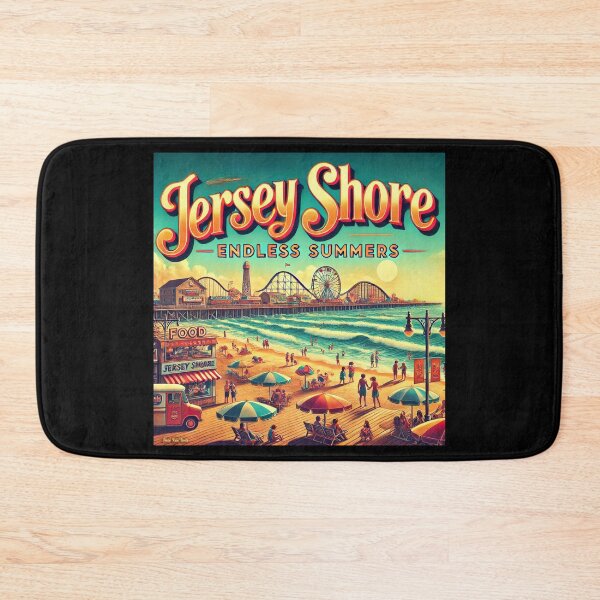 Item preview, Jersey Shore – Endless Summers Retro Beach Art designed and sold by MySheetMusicArt.