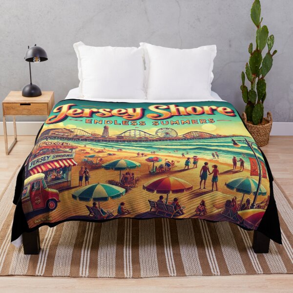 Item preview, Jersey Shore – Endless Summers Retro Beach Art designed and sold by MySheetMusicArt.