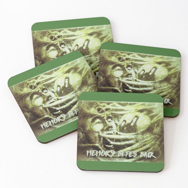 Item preview, Memory Bites Back – Surreal Drawing of Memory's Power and Influence - Green designed and sold by Anomaly Effect.