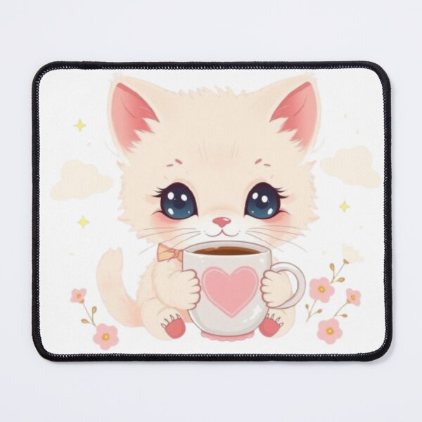 Item preview, Cute Kitten with Coffee designed and sold by IsabellShop.