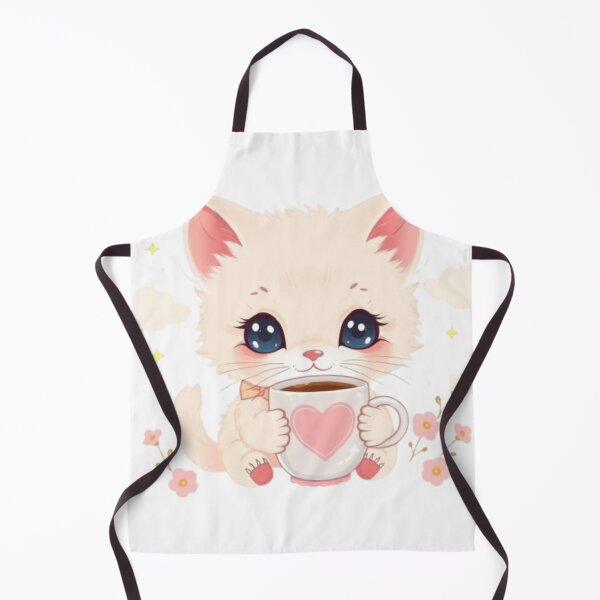Item preview, Cute Kitten with Coffee designed and sold by IsabellShop.