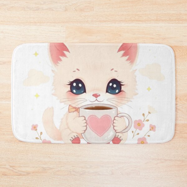 Item preview, Cute Kitten with Coffee designed and sold by IsabellShop.